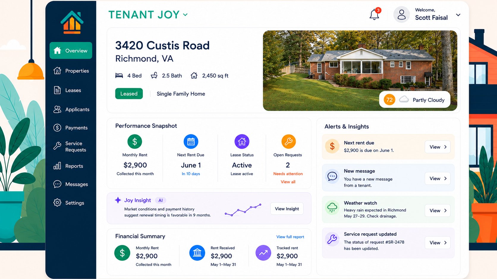 Tenant Joy rental experience preview